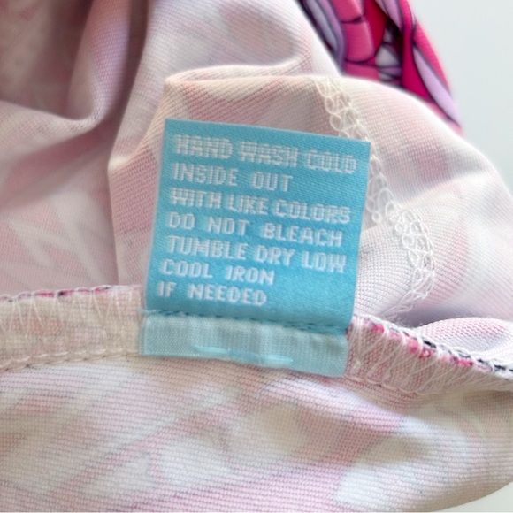 J. McLaughlin Nicola Geometric Stripe Layered Skirt Large Pink - Picture 5 of 6